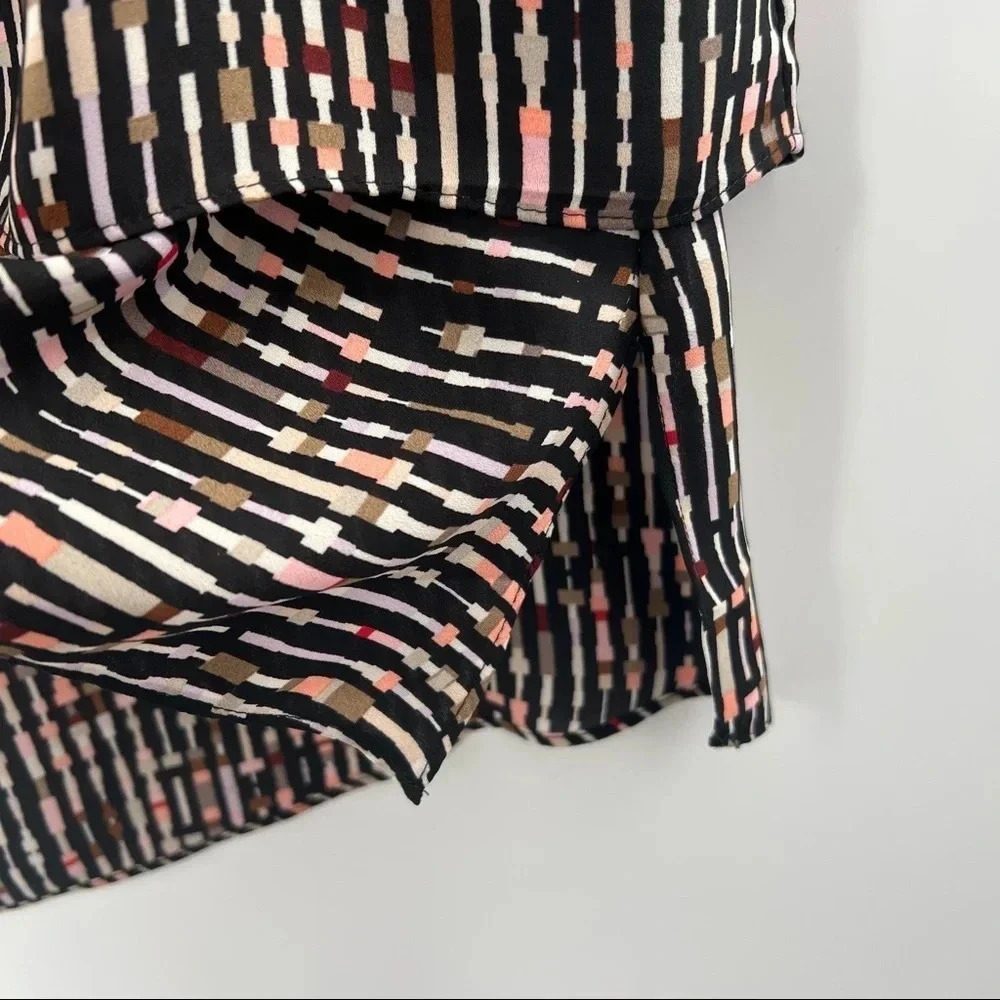 White House Black Market Asymmetrical Sleeveless Tunic Top Sz M - Picture 8 of 12